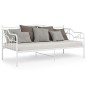 vidaXL Estructura de sofá cama de metal blanco 90x200 cm vidaXL Estructura de sofá cama de metal blanco 90x200 cm