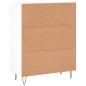 vidaXL Aparador de madera de ingeniería blanco 69,5x34x90 cm