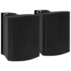 vidaXL Altavoces estéreo de pared 2 uds negro interior exterior 120 W