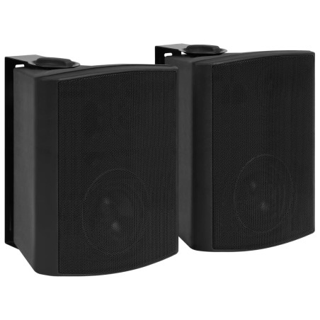 vidaXL Altavoces estéreo de pared 2 uds negro interior exterior 120 W