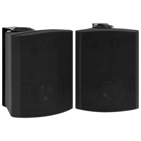 vidaXL Altavoces estéreo de pared 2 uds negro interior exterior 120 W