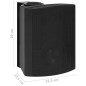 vidaXL Altavoces estéreo de pared 2 uds negro interior exterior 120 W vidaXL Altavoces estéreo de pared 2 uds negro interior exterior 120 W