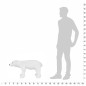 vidaXL Oso polar de peluche de pie blanco XXL