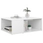 vidaXL Mesa de centro madera contrachapada blanco brillante 90x67x33cm vidaXL Mesa de centro madera contrachapada blanco brillante 90x67x33cm