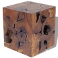 vidaXL Taburete de madera de teca maciza vidaXL Taburete de madera de teca maciza