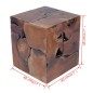 vidaXL Taburete de madera de teca maciza vidaXL Taburete de madera de teca maciza