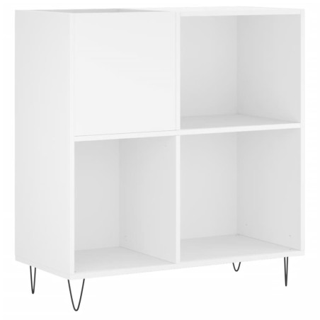 vidaXL Mueble para discos madera contrachapada blanco 84,5x38x89 cm