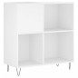vidaXL Mueble para discos madera contrachapada blanco 84,5x38x89 cm vidaXL Mueble para discos madera contrachapada blanco 84,5x38x89 cm