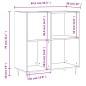vidaXL Mueble para discos madera contrachapada blanco 84,5x38x89 cm vidaXL Mueble para discos madera contrachapada blanco 84,5x38x89 cm