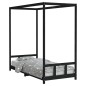 vidaXL Estructura de cama para niños madera de pino negro 90x200 cm vidaXL Estructura de cama para niños madera de pino negro 90x200 cm