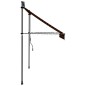 vidaXL Toldo manual retráctil con LED naranja y marrón 200 cm vidaXL Toldo manual retráctil con LED naranja y marrón 200 cm