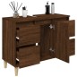 vidaXL Armario de lavabo madera contrachapada roble marrón 80x33x60 cm vidaXL Armario de lavabo madera contrachapada roble marrón 80x33x60 cm