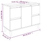 vidaXL Armario de lavabo madera contrachapada roble marrón 80x33x60 cm vidaXL Armario de lavabo madera contrachapada roble marrón 80x33x60 cm