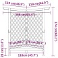 vidaXL Pérgola esquinera con banco madera pino impregnada 166x81x174cm vidaXL Pérgola esquinera con banco madera pino impregnada 166x81x174cm