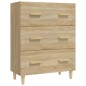 vidaXL Aparador de madera contrachapada roble Sonoma 70x34x90 cm vidaXL Aparador de madera contrachapada roble Sonoma 70x34x90 cm