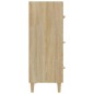 vidaXL Aparador de madera contrachapada roble Sonoma 70x34x90 cm vidaXL Aparador de madera contrachapada roble Sonoma 70x34x90 cm