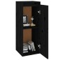 vidaXL Armario de pared de madera maciza de pino negro 30x30x80 cm vidaXL Armario de pared de madera maciza de pino negro 30x30x80 cm