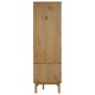 vidaXL Armario OTTA madera maciza pino marrón y gris 76,5x53x172 cm vidaXL Armario OTTA madera maciza pino marrón y gris 76,5x53x172 cm