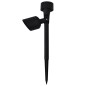 vidaXL Foco LED solar de exterior 12 uds negro vidaXL Foco LED solar de exterior 12 uds negro