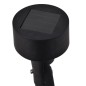 vidaXL Foco LED solar de exterior 12 uds negro vidaXL Foco LED solar de exterior 12 uds negro
