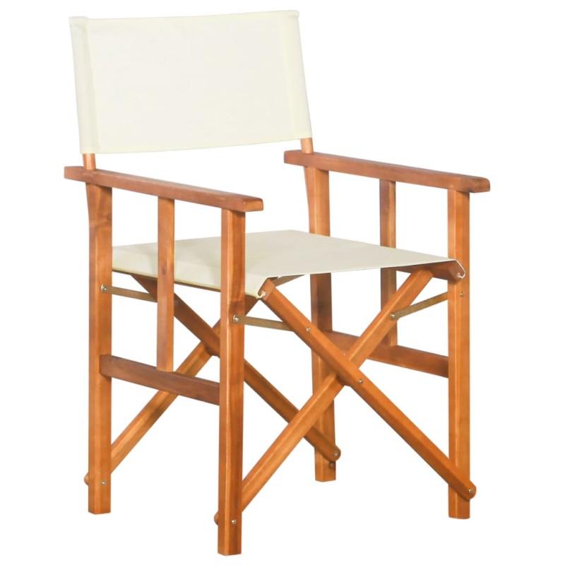 vidaXL Silla de director de madera maciza de acacia vidaXL Silla de director de madera maciza de acacia