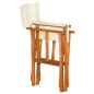 vidaXL Silla de director de madera maciza de acacia vidaXL Silla de director de madera maciza de acacia