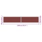 vidaXL Toldo lateral retráctil marrón 220x1200 cm vidaXL Toldo lateral retráctil marrón 220x1200 cm