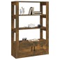 vidaXL Aparador madera contrachapada roble ahumado 80x30x119,5 cm