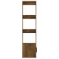 vidaXL Aparador madera contrachapada roble ahumado 80x30x119,5 cm
