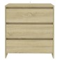 vidaXL Aparador de madera contrachapada roble Sonoma 70x41x75 cm vidaXL Aparador de madera contrachapada roble Sonoma 70x41x75 cm