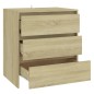 vidaXL Aparador de madera contrachapada roble Sonoma 70x41x75 cm vidaXL Aparador de madera contrachapada roble Sonoma 70x41x75 cm