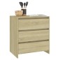 vidaXL Aparador de madera contrachapada roble Sonoma 70x41x75 cm vidaXL Aparador de madera contrachapada roble Sonoma 70x41x75 cm