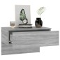 vidaXL Mesita de noche de pared gris Sonoma vidaXL Mesita de noche de pared gris Sonoma