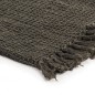 vidaXL Manta de algodón gris antracita/marrón 125x150 cm vidaXL Manta de algodón gris antracita/marrón 125x150 cm