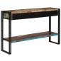 vidaXL Mesa consola madera maciza reciclada 120x30x76 cm