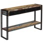 vidaXL Mesa consola madera maciza reciclada 120x30x76 cm
