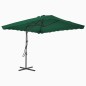 vidaXL Sombrilla de jardín con palo de acero 250x250 cm verde vidaXL Sombrilla de jardín con palo de acero 250x250 cm verde