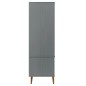 vidaXL Armario MOLDE madera maciza de pino gris 90x55x175 cm vidaXL Armario MOLDE madera maciza de pino gris 90x55x175 cm