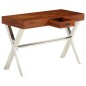 vidaXL Escritorio de madera maciza de acacia acabado miel 110x50x76 cm vidaXL Escritorio de madera maciza de acacia acabado miel 110x50x76 cm