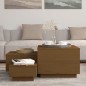 vidaXL Cajas de almacenaje con tapa 3 pzas madera maciza pino miel vidaXL Cajas de almacenaje con tapa 3 pzas madera maciza pino miel