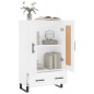 vidaXL Aparador alto madera de ingeniería blanco 69,5x31x115 cm