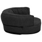 vidaXL Colchón de cama de perro ergonómico aspecto lino negro 75x53cm vidaXL Colchón de cama de perro ergonómico aspecto lino negro 75x53cm