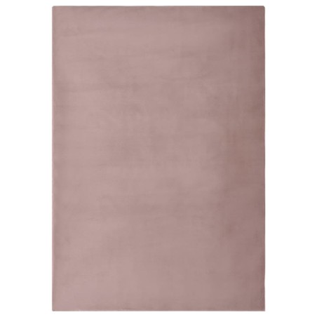 vidaXL Alfombra de pelo sintético de conejo rosa envejecido 180x270 cm