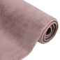 vidaXL Alfombra de pelo sintético de conejo rosa envejecido 180x270 cm