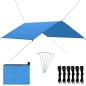 vidaXL Toldo de jardín azul 4x4 m