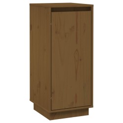 vidaXL Aparador de madera maciza de pino marrón miel 31,5x34x75 cm