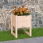 vidaXL Jardinera de madera maciza de pino 40x40x52,5 cm vidaXL Jardinera de madera maciza de pino 40x40x52,5 cm