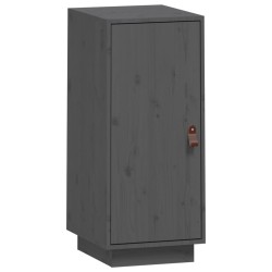 vidaXL Aparador de madera maciza de pino gris 34x40x75 cm
