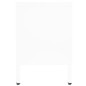 vidaXL Mueble para el televisor acero y vidrio blanco 90x30x44 cm vidaXL Mueble para el televisor acero y vidrio blanco 90x30x44 cm