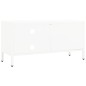 vidaXL Mueble para el televisor acero y vidrio blanco 90x30x44 cm vidaXL Mueble para el televisor acero y vidrio blanco 90x30x44 cm